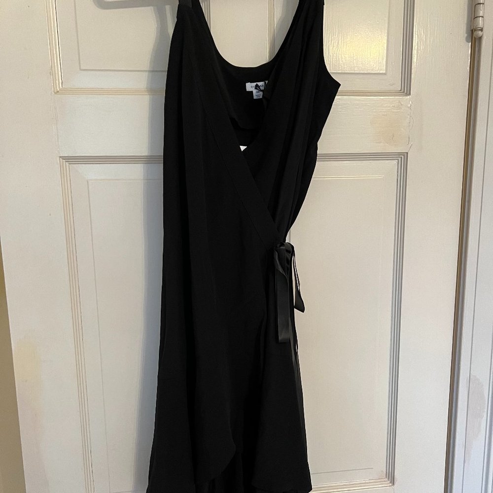 Cuyana Leather Wrap Dress